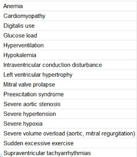 Causes for false positive tmt test like anaemia, digoxin use, hypokalemia, hypertension, aortic stenosis